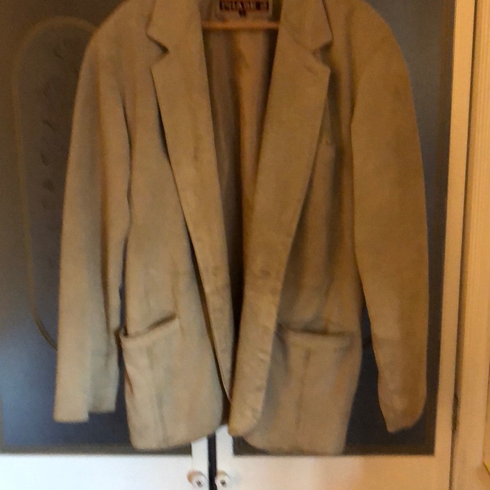 Mens Leather Blazer